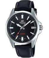Edifice Men's Watch Analog, Black Dial Black Leather Band, EFV-100L-1AVDF